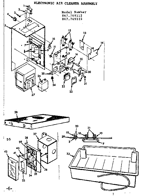 Electronic air cleaner assembly