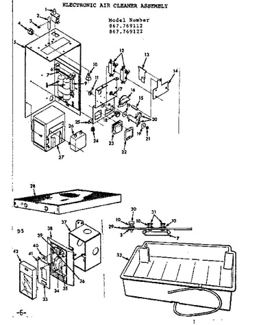 Electronic air cleaner assembly