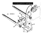 Kenmore 86776914 burner & manifold assembly diagram