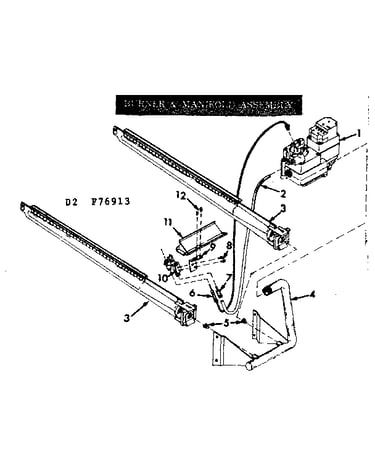 Burner & manifold assembly