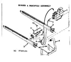 Kenmore 867769141 burner & manifold assembly diagram