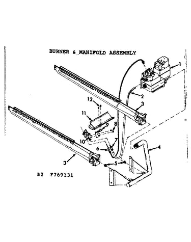 Burner & manifold assembly