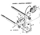 Kenmore 867769152 burner & manifold assembly diagram
