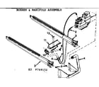 Kenmore 867769142 burner & manifold assembly diagram
