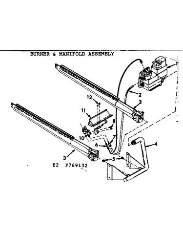 Burner & manifold assembly