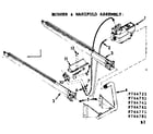 Kenmore 867764741 burner & manifold assembly diagram