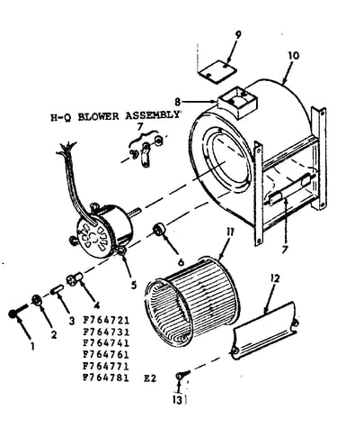 H-q blower assembly