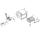 Kenmore 867766711 h-q blower assembly diagram