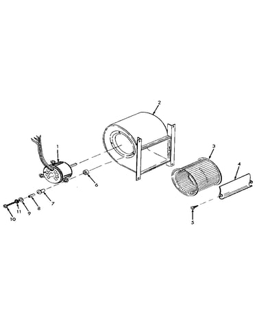 H-q blower assembly