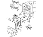 Kenmore 18585(1988) tub and door assembly diagram