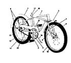 Sears 505476123 frame assembly diagram