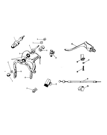 Excel rear caliper brake