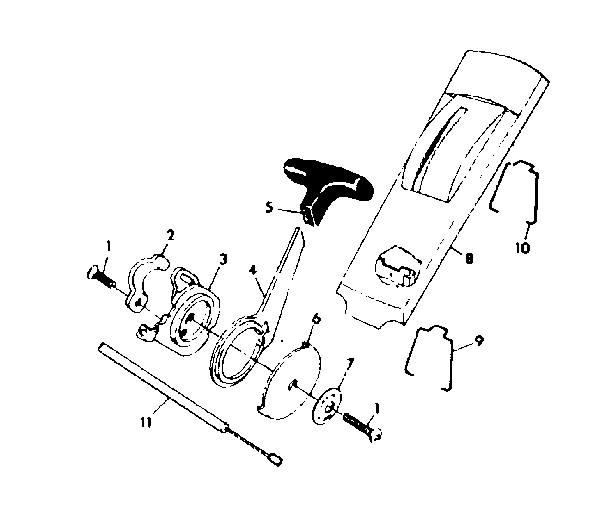 5-SPEED CONTROL ASSEMBLY WITH CONSOLE AND CABLE