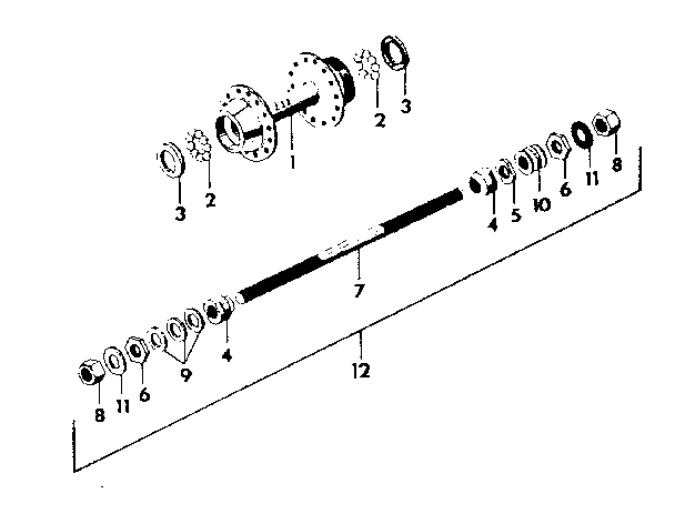 Shimano rear hub