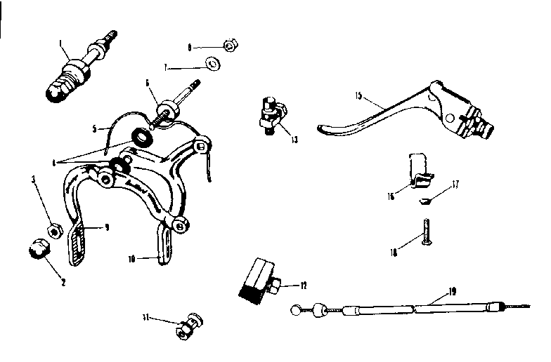 Excel front caliper brake