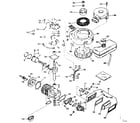 Tecumseh TYPE 641-09 basic engine diagram