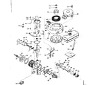 Tecumseh TYPE 650-56 basic engine diagram