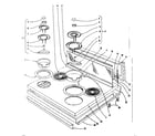 Kenmore 101902620 cook top section diagram