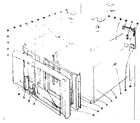 Kenmore 101996634 oven structure section diagram