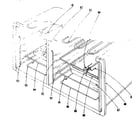 Kenmore 101916630 oven assembly section diagram