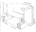 Kenmore 101996630 main structure section diagram