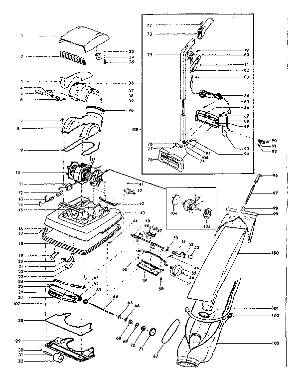 Vacuum cleaner parts