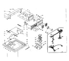 Kenmore 1106204302 top and console assembly diagram