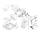 Kenmore 1106205355 top and console assembly diagram