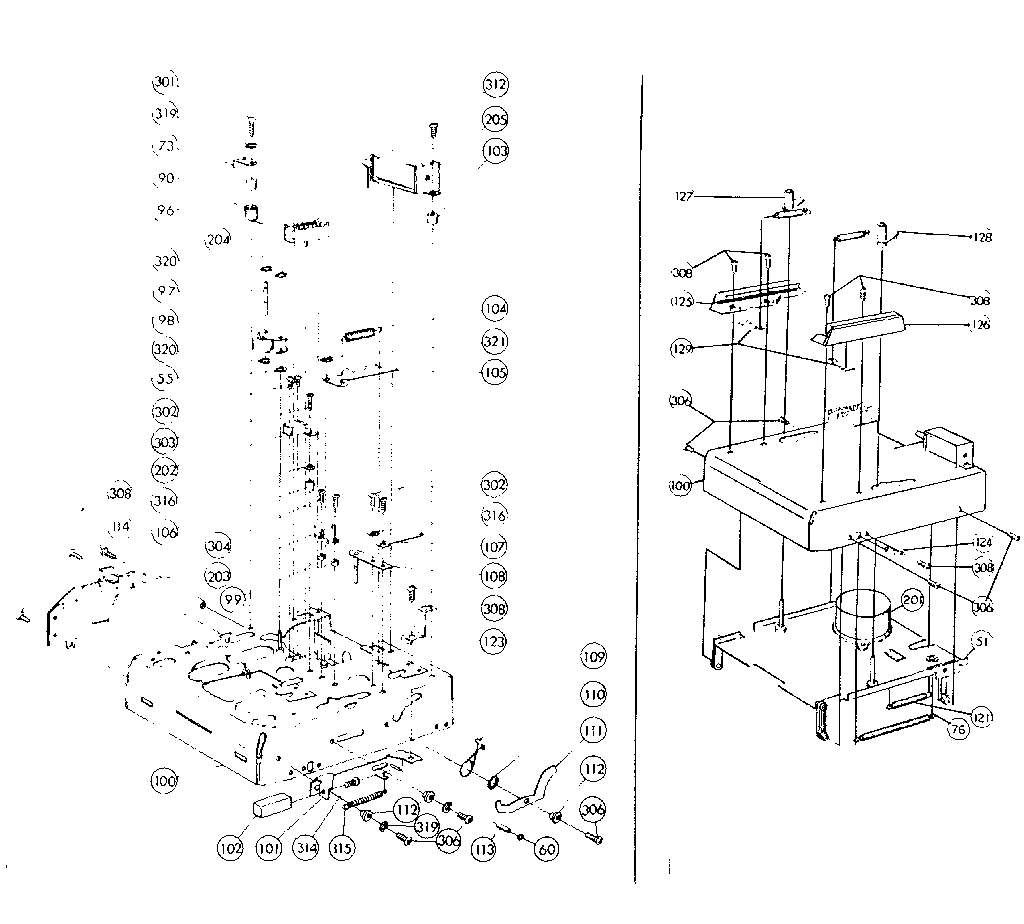 Mechanism chassis