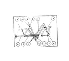 Sears 50245541 frame assembly diagram