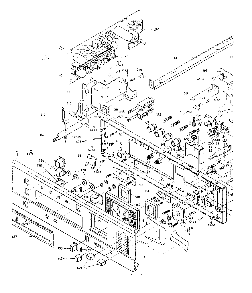 Front panel assembly