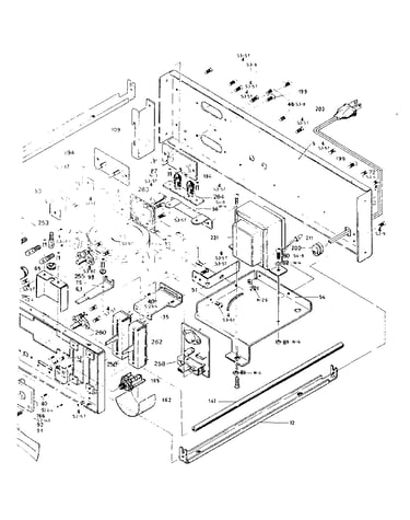 Rear panel assembly