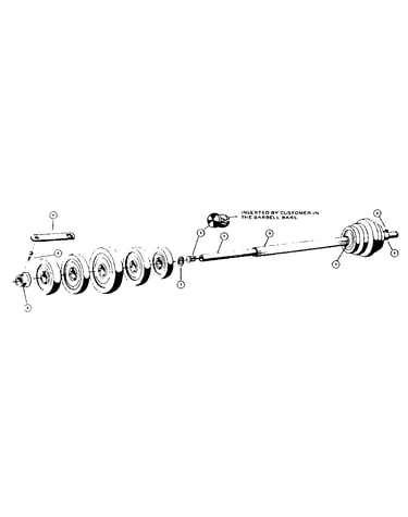 Barbell set assembly