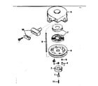 Tecumseh HS40-55358G rewind starter diagram