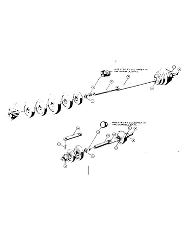 Barbell and dumbell assembly