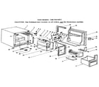 Kenmore 1267421221 cabinet parts diagram