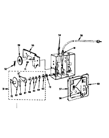 Uhf tuner parts (95-580-2) (chassis 70268)