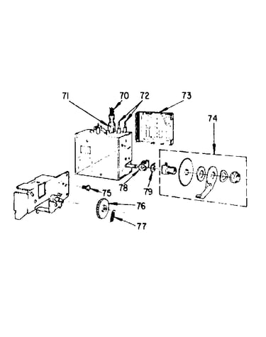 Mechanical uhf tuner parts (95-585-3)