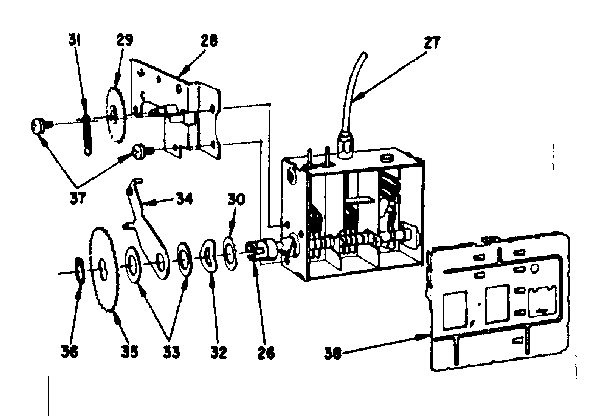Mechanical uhf tuner parts (95-570-4)