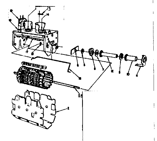 Mechanical vhf tuner parts 95-500-1