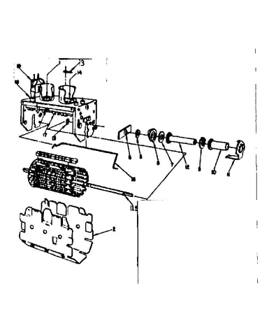 Mechanical vhf tuner parts 95-500-1