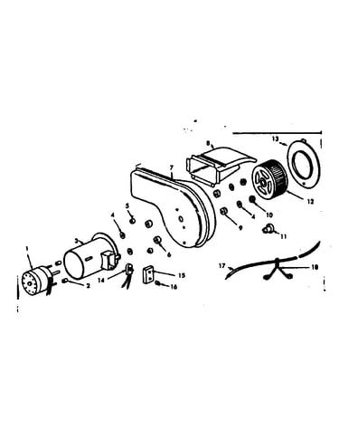 Optional forced air blower 42-70016