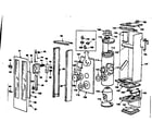 Kenmore 15574502 cabinet and combustion drum diagram