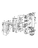 Cabinet and combustion drum