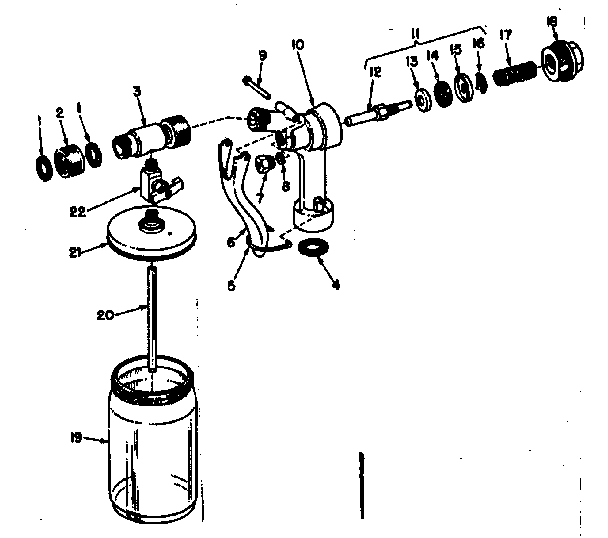 Hose nozzle gun & dispenser u212-148