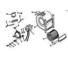 Kenmore 867743821 h-q blower assembly diagram