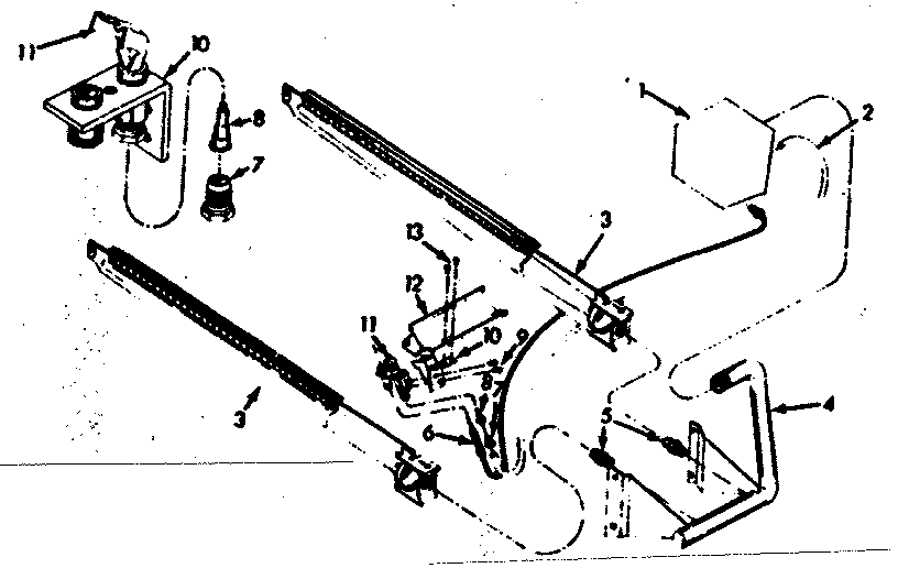 Burner & manifold asm.