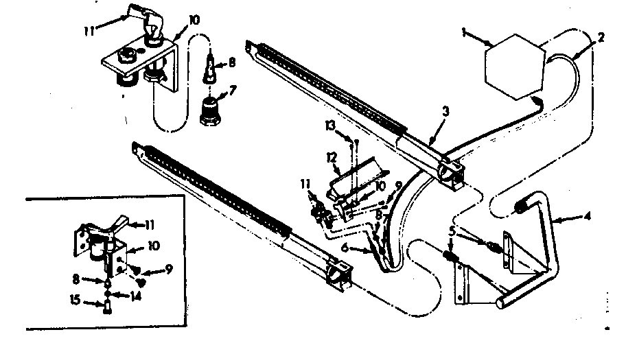 Burner & manifold asm.