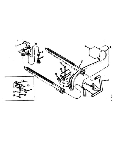 Burner & manifold asm.