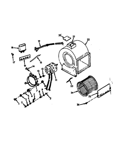 H-q blower assembly